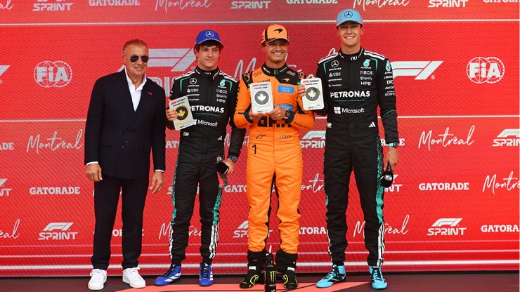 Pódio da sprint do GP do Canadá