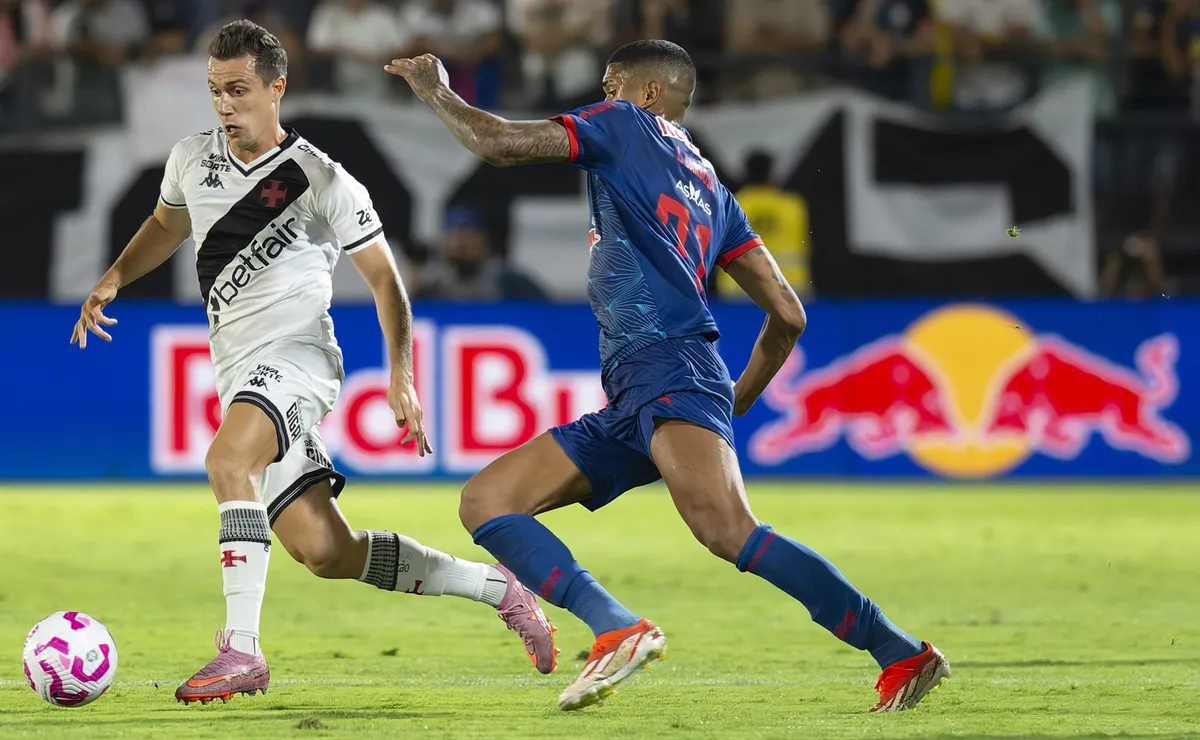 Vasco quer aproveitar duelo contra o RB Bragantino em casa para se aproximar do G-6 no Brasileirão