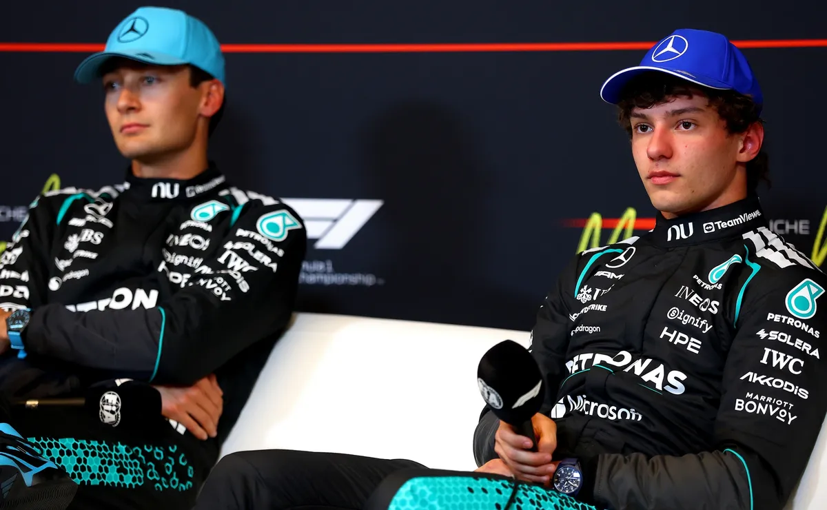 Antonelli reage contra Russell após sprint do GP do Canadá: “Fui empurrado para fora da pista”