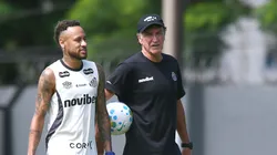 Cuca rebate privilégios a Neymar e elogia postura do craque no Santos — Foto Mauricio De SouzaAGIF