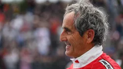 Alain Prost sofreu um ferimento leve na cabeça