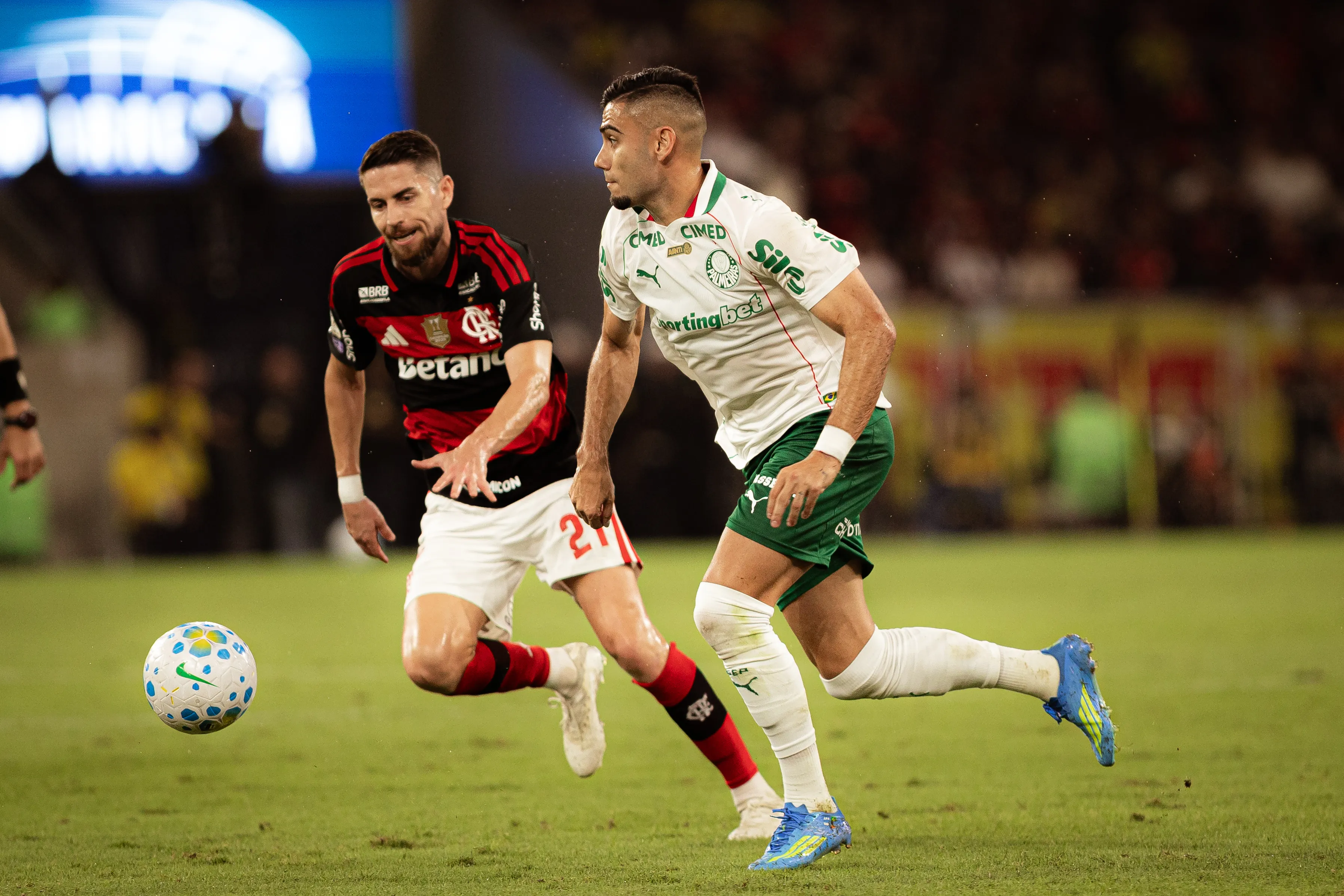 Flamengo perdeu para o Palmeiras pelo Brasileirão. Foto: Isabela Azine/AGIF