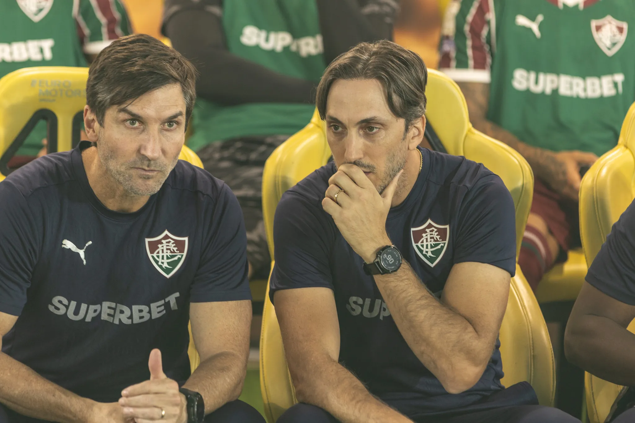 Zubeldia técnico do Fluminense durante partida contra o Mirassol no estádio Jose Maria de Campos Maia. Foto: Hugo Neves /RP FOTOPRESS/AGIF