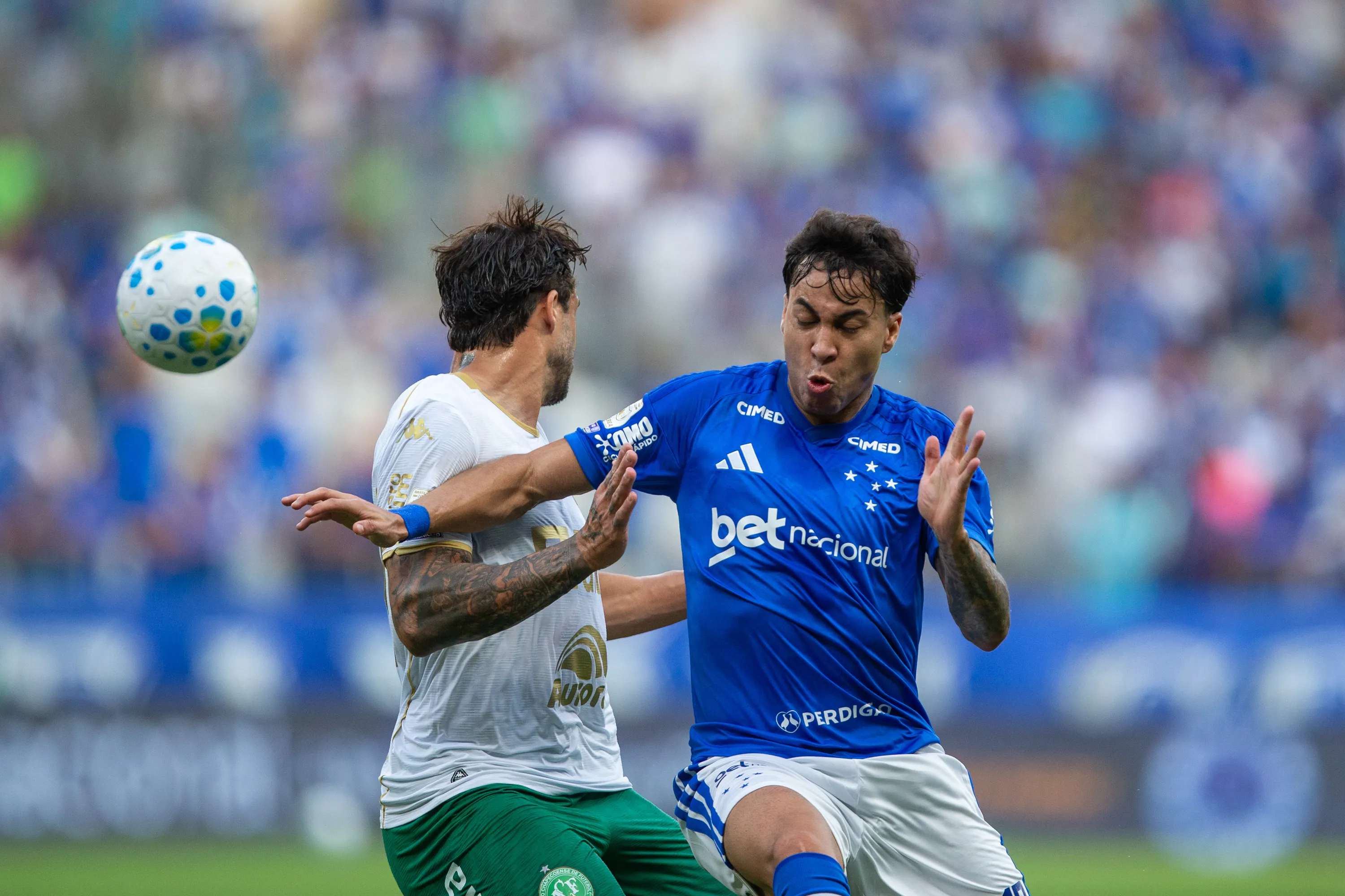 Kaio Jorge jogador do Cruzeiro durante partida contra o Chapecoense no estadio Mineirao pelo campeonato Brasileiro A 2026. Foto: Fernando Moreno/AGIF