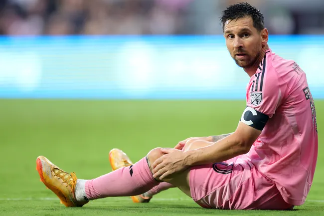 Lionel Messi durante a partida da MLS entre o Inter Miami CF e o Philadelphia Union. (Photo by Megan Briggs/Getty Images)