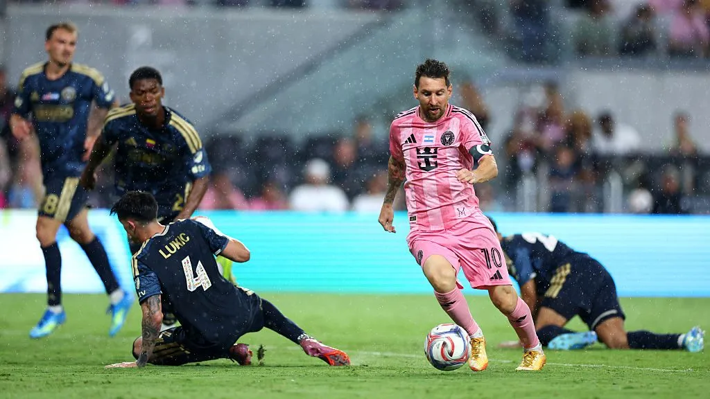 Messi em ação na últma partida pela MLS ante da Copa – (Photo by Megan Briggs/Getty Images)