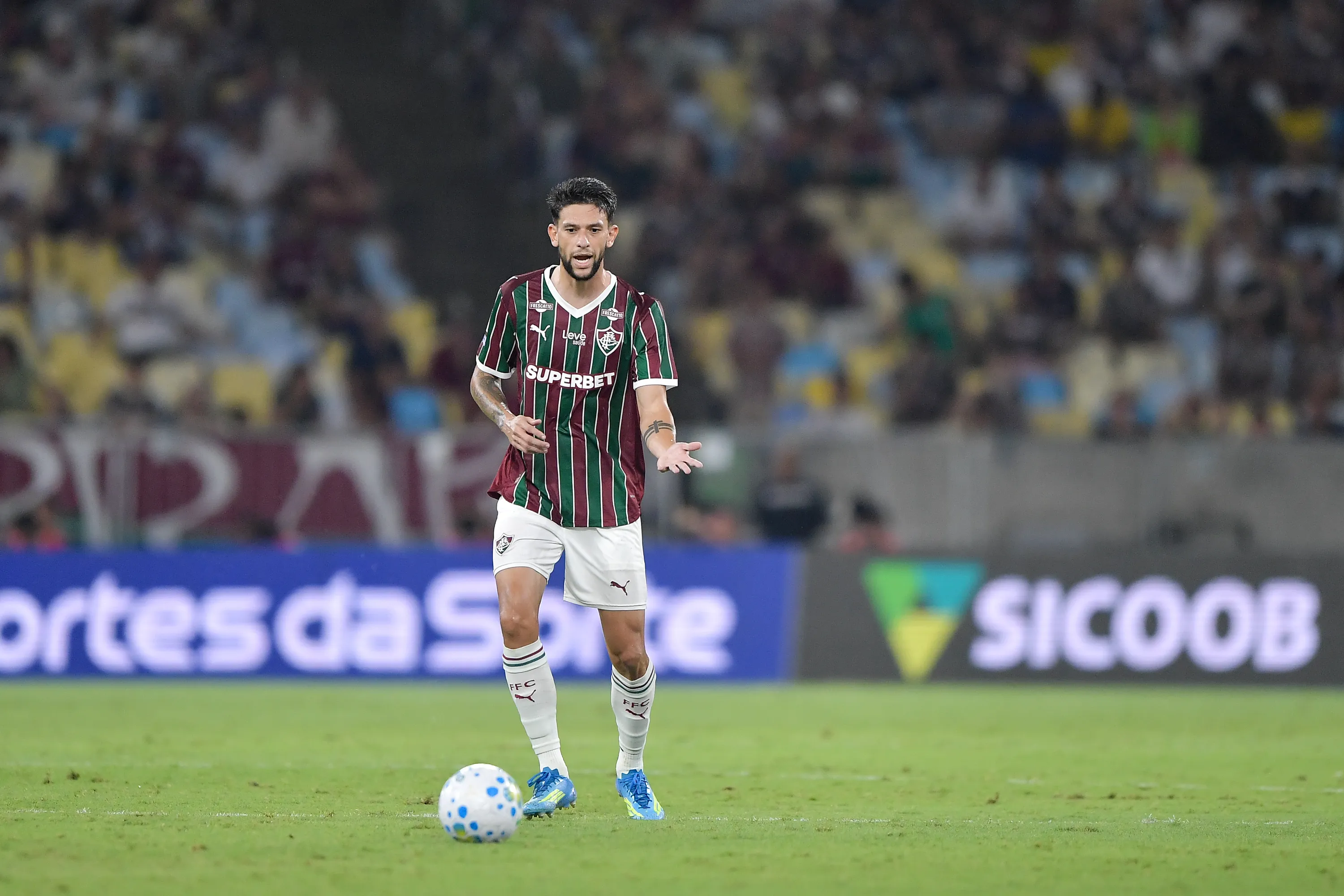 Jemmes durante partida pelo Fluminense. Foto: Thiago Ribeiro/AGIF