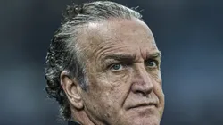 Cuca técnico do Santos durante partida válida pelo Campeonato Brasileiro