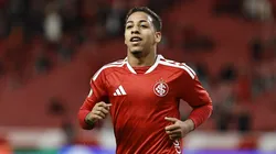 Allex, jogador do Internacional comemora seu gol durante partida contra o Athletic Club no estadio Beira-Rio pelo campeonato Copa Do Brasil 2026. Foto: Roberto Vinicius/AGIF