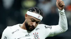 Memphis Depay jogador do Corinthians lamenta durante partida contra o Atletico-MG no estadio Arena Corinthians pelo campeonato Brasileiro A 2026. Foto: Joisel Amaral/AGIF