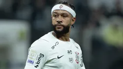 Memphis Depay jogador do Corinthians lamenta durante partida contra o Atlético-MG. Foto: Joisel Amaral/AGIF