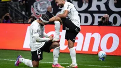 Zakaria Labyad comemorando seu gol que decidiu a vitória do Corinthians sobre o Atlético-MG. Crédito Foto Arena / Alamy