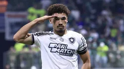 Zagueiro celebra gol pelo Botafogo