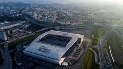 SP - SAO PAULO - 10/06/2025 - ELIMINATORIAS COPA DO MUNDO 2026, SELECAO BRASILEIRA X PARAGUAI - Vista Aerea da Neo Quimica Arena em Sao Paulo (SP), antes da partida entre Brasil e Paraguai pelas Eliminatorias da Copa do Mundo 2026. Foto: Marlon Costa/AGIF