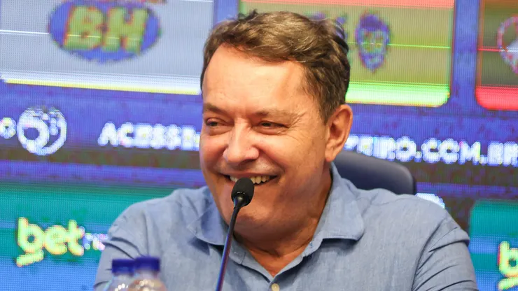 Pedro Lourenco o Pedrinho dono do Cruzeiro durante coletiva de imprensa para sua apresentacao realizada na Toca da Raposa II. Foto: Gilson Lobo/AGIF
