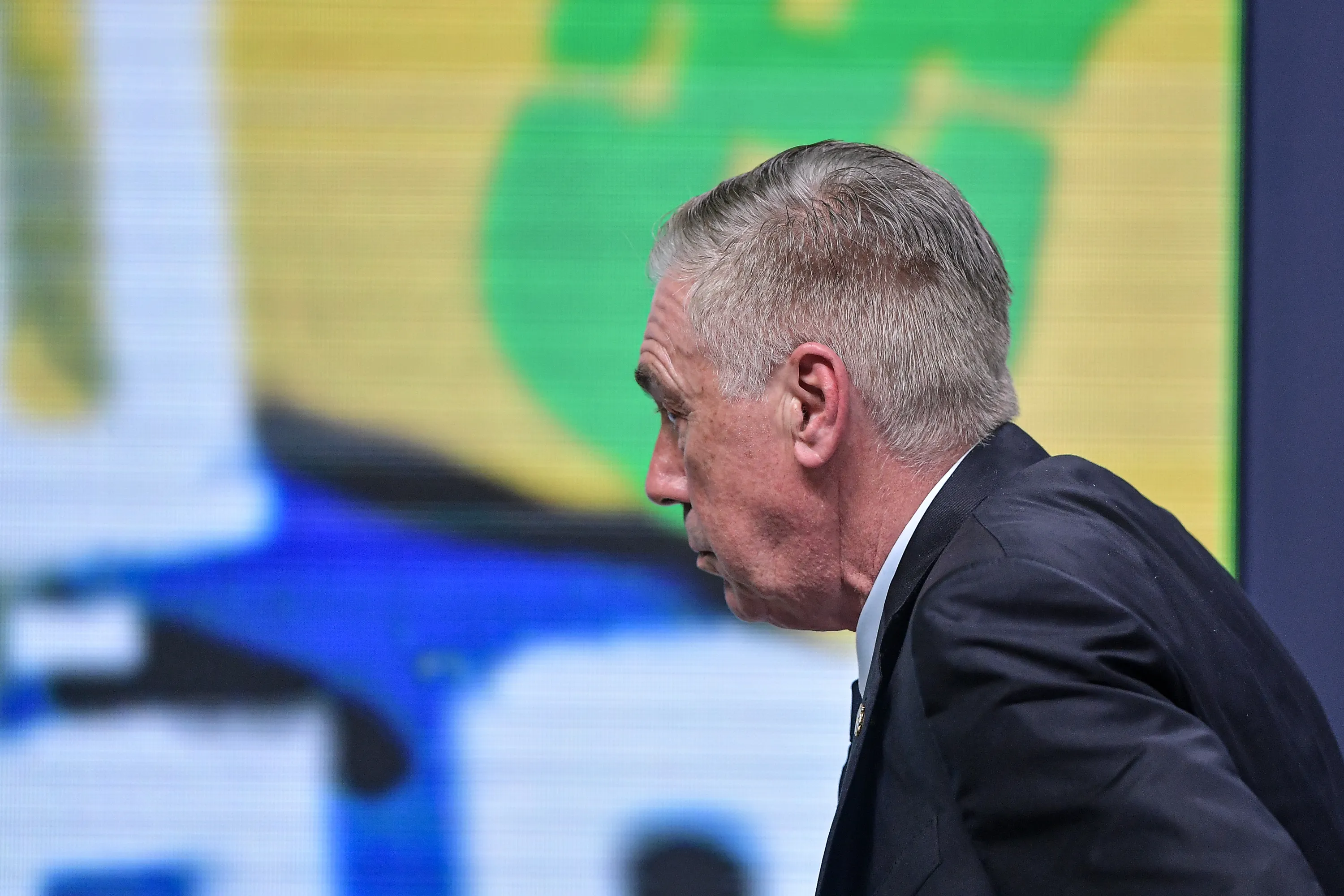 RJ – RIO DE JANEIRO – 18/05/2026 – COPA DO MUNDO 2026, CONVOCACAO DA SELECAO BRASILEIRA – Carlo Ancelotti, tecnico da selecao brasileira de futebol, anuncia convocacao dos 26 jogadores para a Copa do Mundo 2026, em coletiva no Museu do Amanha, nesta segunda-feira (18). Foto: Thiago Ribeiro/AGIF