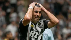 Junior Alonso jogador do Atletico-MG durante partida contra o Gremio no estadio Arena MRV pelo campeonato Brasileiro A 2025.