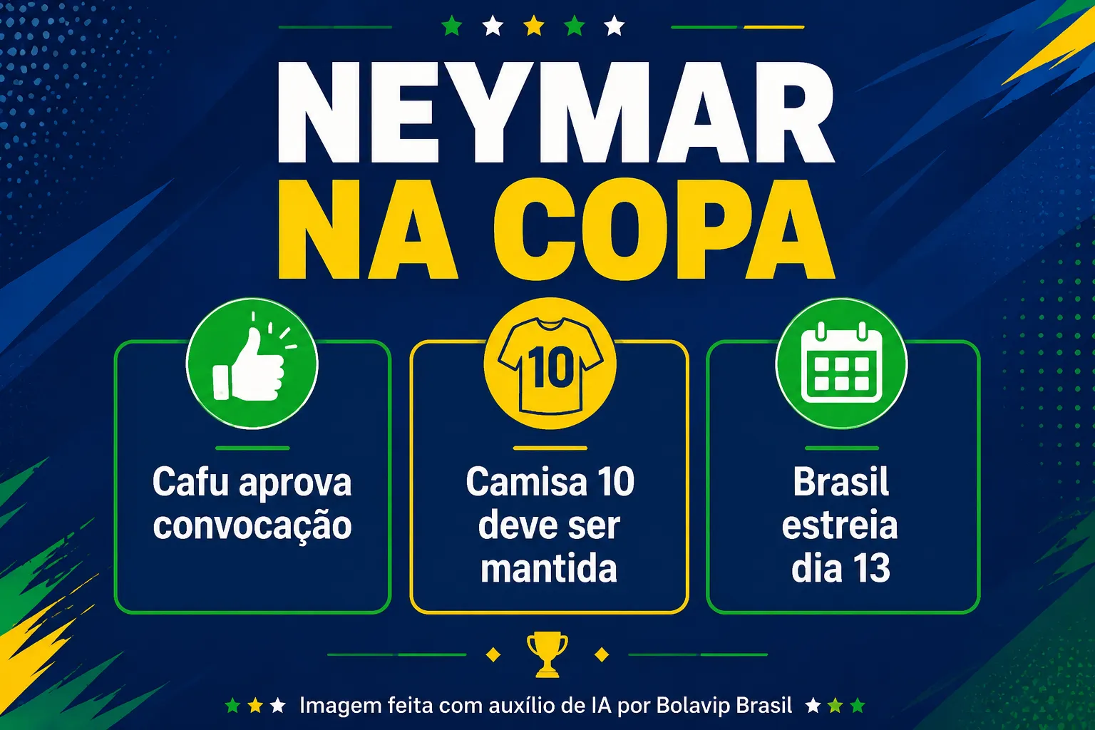 Infográfico Neymar na Copa do Mundo