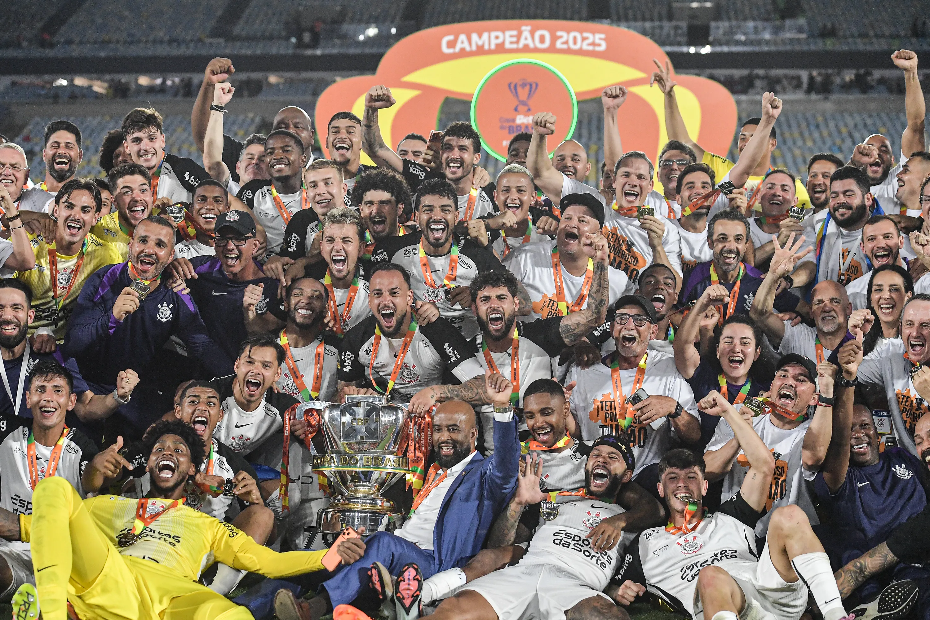Corinthians campeão da Copa do Brasil 2025. Foto: Thiago Ribeiro/AGIF