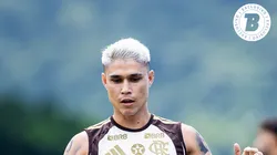 Luiz Araújo jogador do Flamengo durante treinamento no Ninho do Urubu
