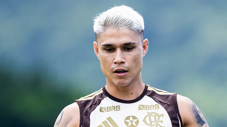 Luiz Araújo jogador do Flamengo durante treinamento no Ninho do Urubu