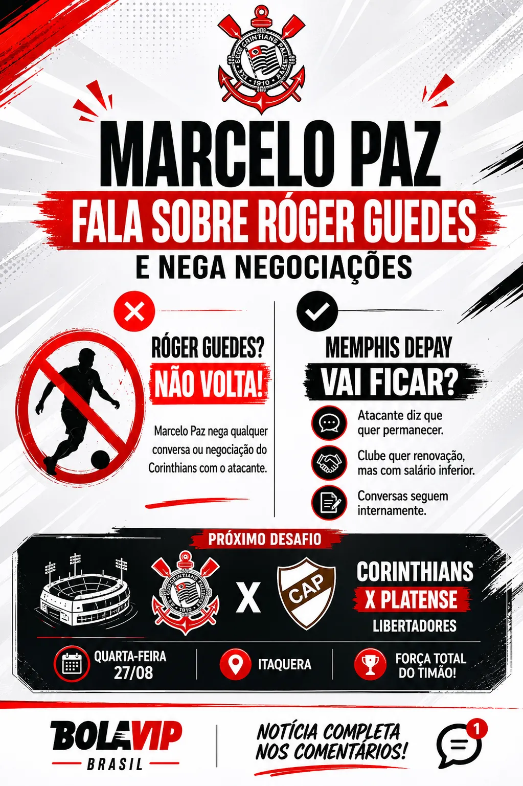 Infográfico - Foto: gerada com auxílio de IA pelo Bolavip Brasil.