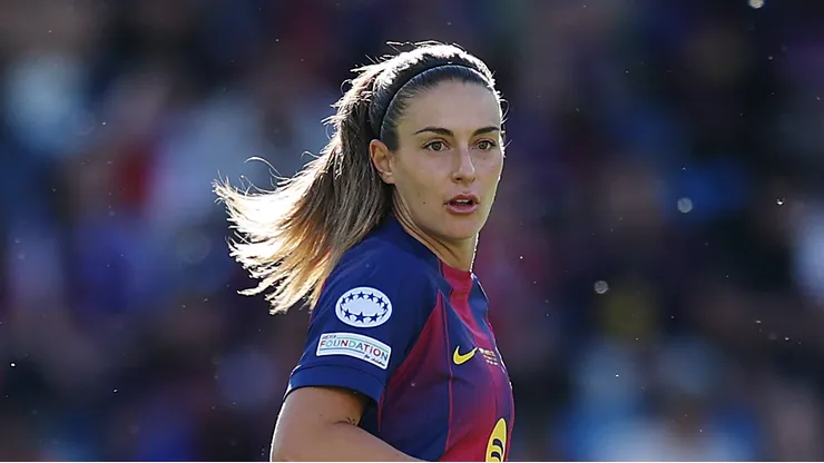 Alexia Putellas se despede do Barcelona. Foto: Alex Caparros/Getty Images