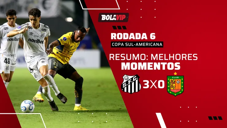 Santos 3 x 0 Deportivo Recoleta. Foto: Mauricio De Souza/AGIF
