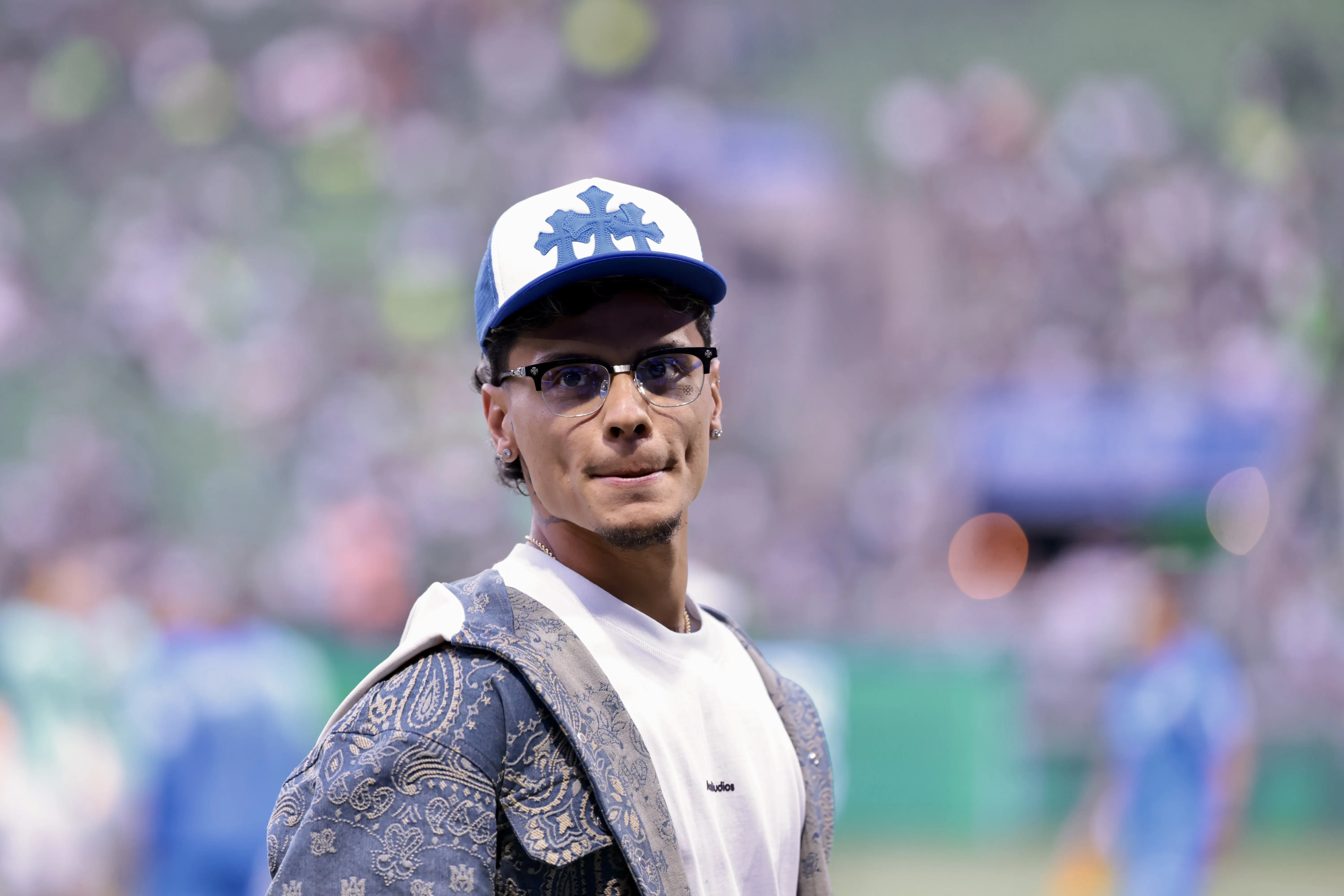 Richard Rios ex-jogador do Palmeiras antes da partida contra o Atletico-MG no estadio Arena Allianz Parque pelo campeonato Brasileiro A 2025. Foto: Marcello Zambrana/AGIF
