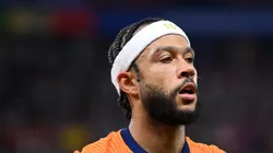 Memphis Depay durante partida pela Eurocopa de 2024.