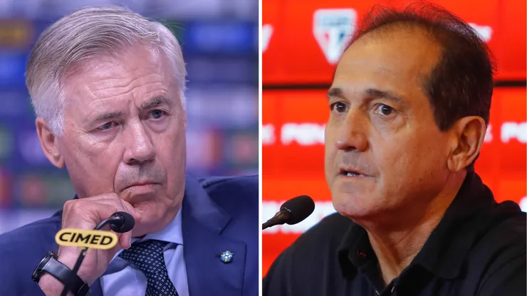 Ancelotti foi inteligente ao levar Neymar, afimra Muricy Ramalho: Foto Ancelotti: Thiago Ribeiro/AGIF - Foto Muricy: Marcello Zambrana