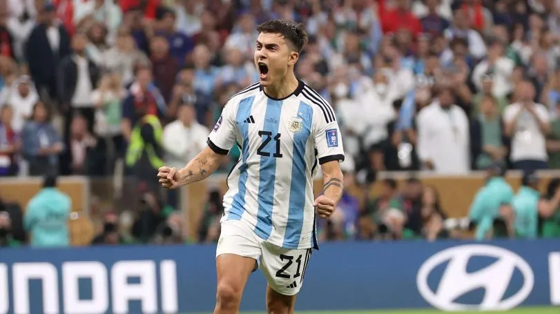 Dybala pela Argentina. Foto: Julian Finney/Getty Images
