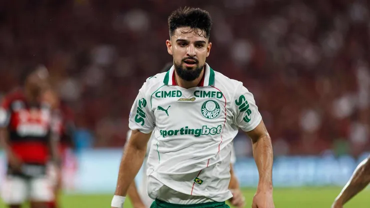 Flaco López pode estar fazendo sua última partida com a camisa do Palmeiras. Crédito: Latin Sport Images / Alamy