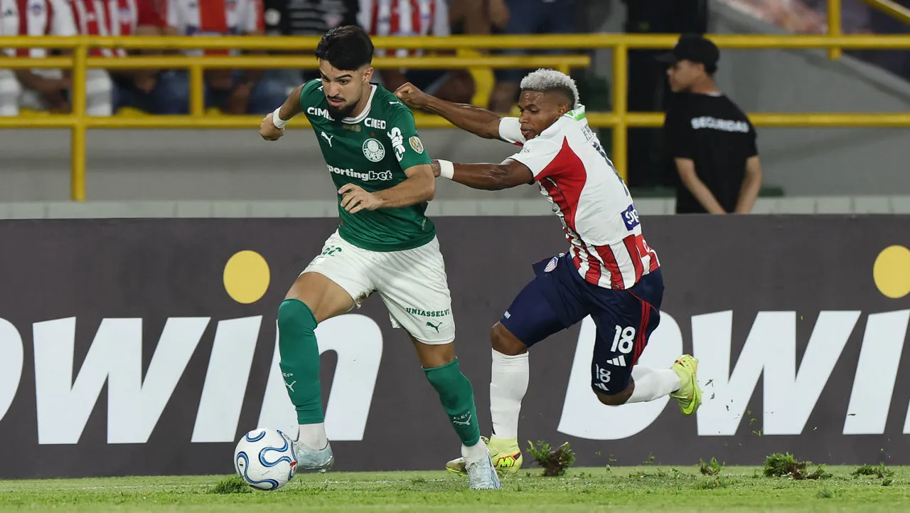 Palmeiras x Junior Barranquilla. Foto: Cesar Greco/Palmeiras/by Canon