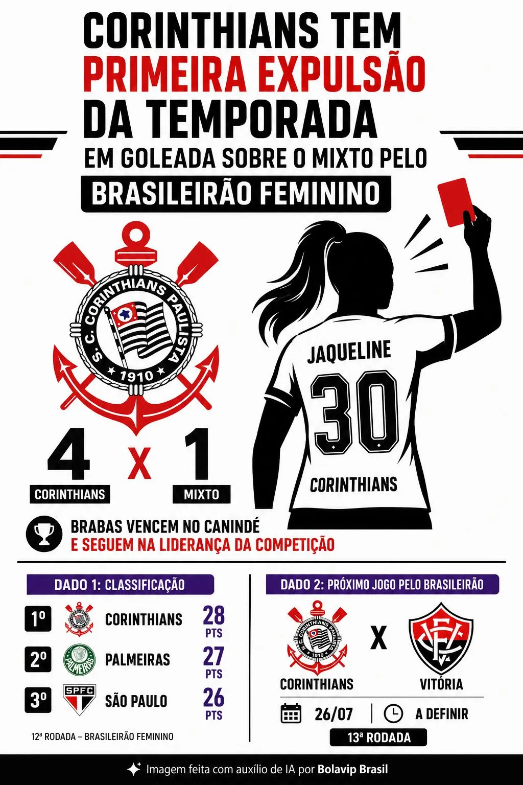 Infográfico gerado por Inteligência Artificial/Bolavip Brasil
