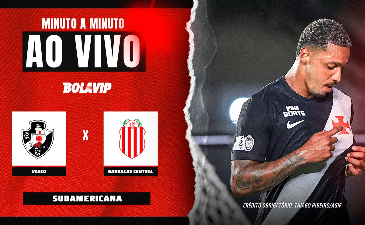 Vasco x Barracas Central AO VIVO e GRÁTIS – 1 x 0 – Adson abre o placar pela Copa Sul-Americana