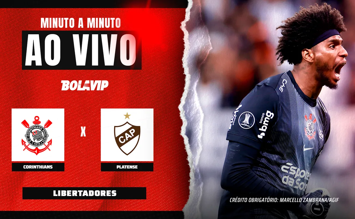 Corinthians x Platense AO VIVO – Onde assistir jogo em tempo real pela Libertadores