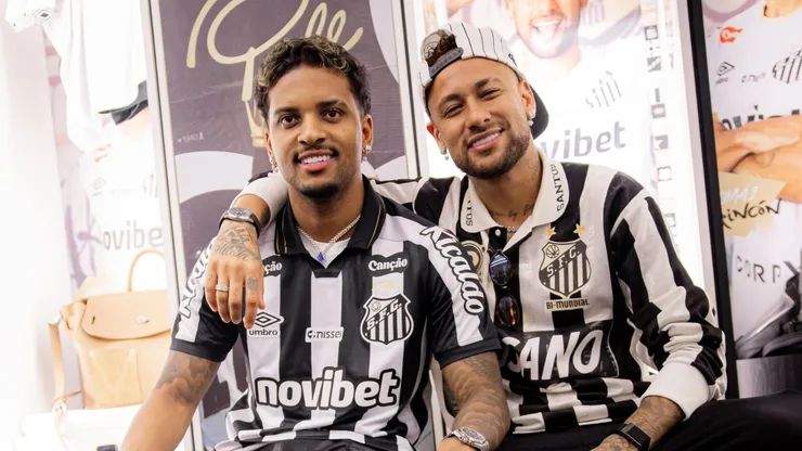 Rodrygo e Neymar juntos no Peixe