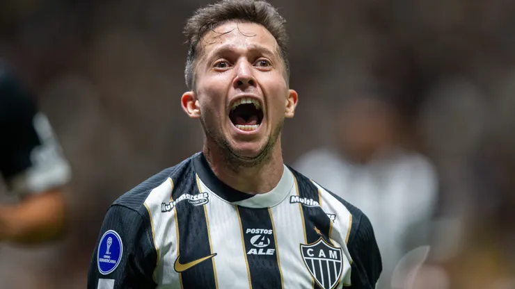 Bernard mais uma vez foi decisivo para o Galo - Foto: Fernando Moreno/AGIF
