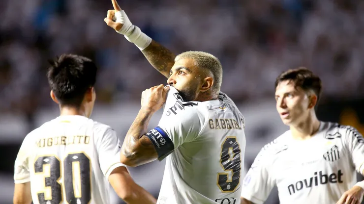 Gabigol cresce sem Neymar no Santos e revive números próximos aos do Flamengo — Foto Mauricio De SouzaAGIF