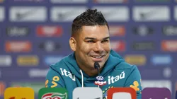 Casemiro durante coletiva desta manhã