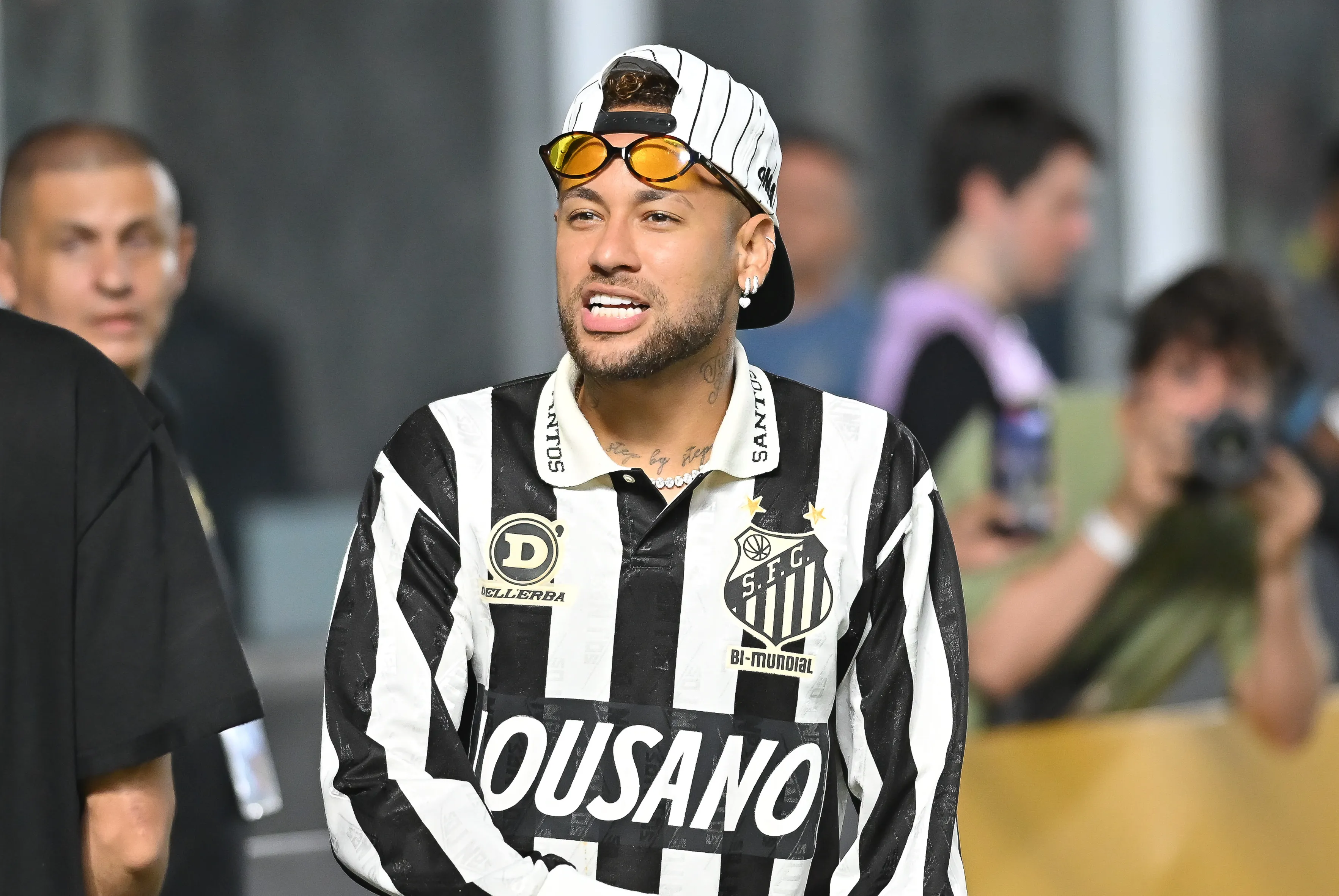– Neymar jogador do Santos apos partida contra o Deportivo Cuenca no estadio Vila Belmiro pelo campeonato Copa Sul-Americana 2026. Foto: Jota Erre/AGIF