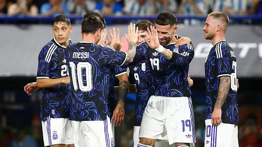 Seleção da Argentina. Foto: Marcos Brindicci/Getty Images