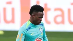 Vini Jr. jogador do Brasil durante treino no Centro de Treinamento Arena Corinthians. Foto: Ettore Chiereguini/AGIF