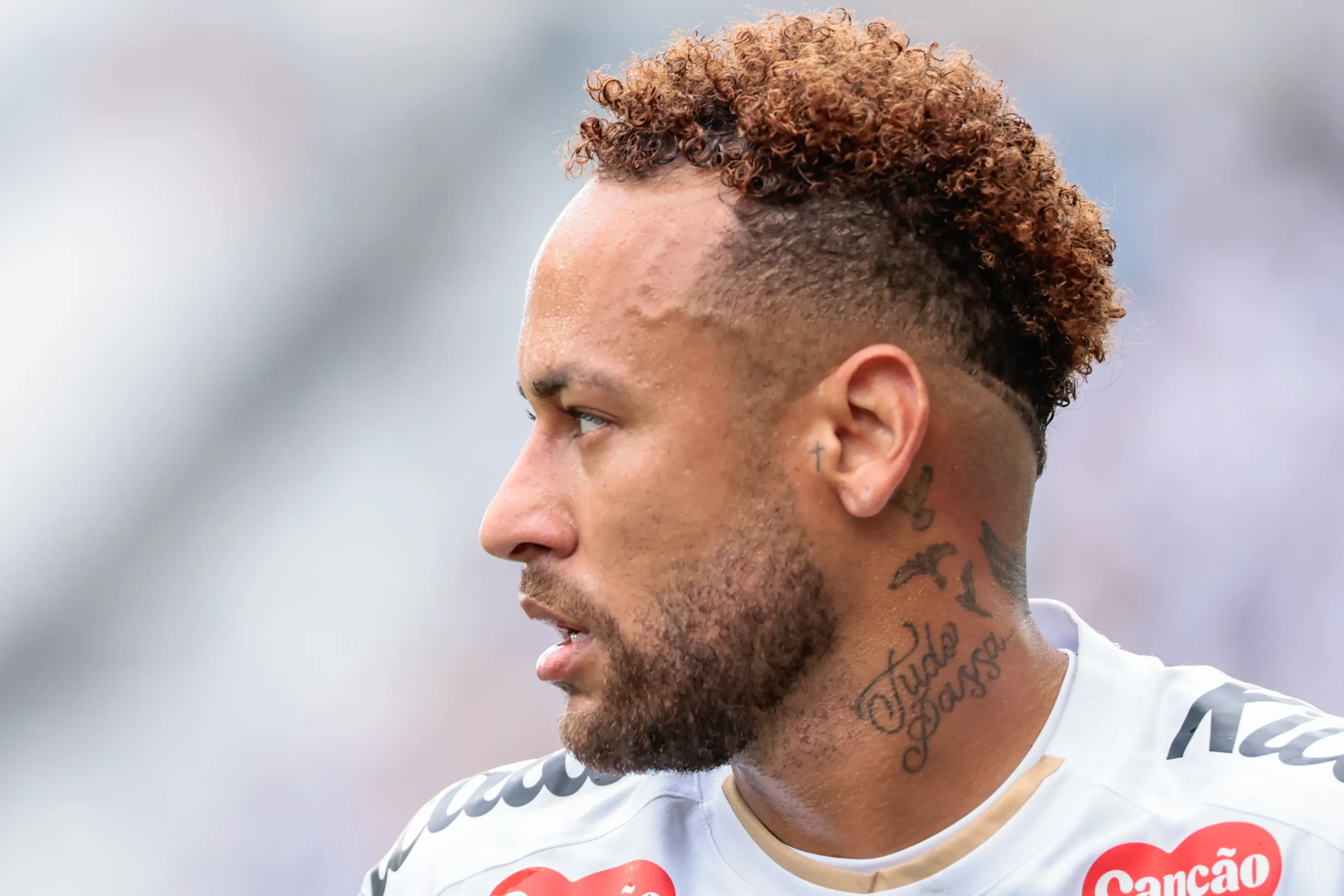 Neymar jogador do Santos durante partida contra o Coritiba no estadio Arena Corinthians pelo campeonato Brasileiro A 2026. Foto: Marcello Zambrana/AGIF