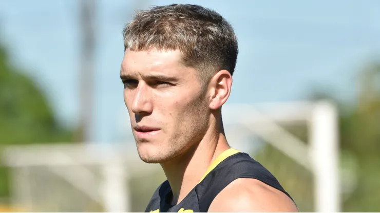 - Benjamin Rollheiser jogador do Santos durante treino no Centro de Treinamento CT Rei Pele.