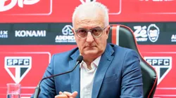 Dorival Jr. durante sua apresentacao oficial como tecnico em coletiva de imprensa realizada no CT Barra Funda.