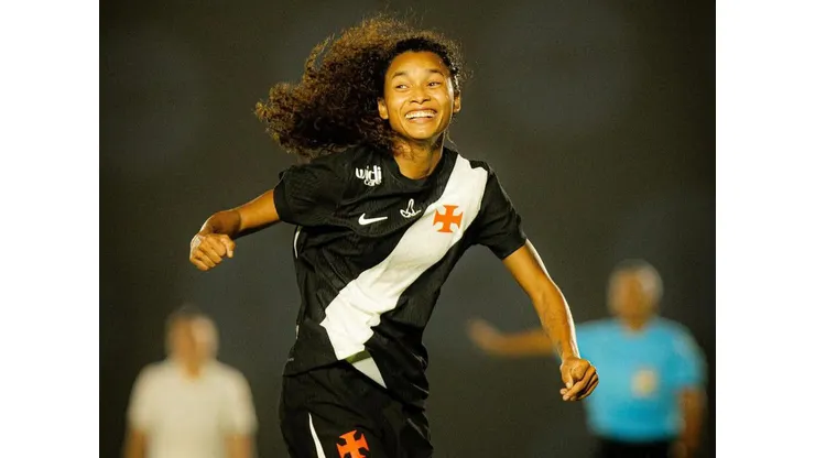Vick, autora do gol da classificação. Foto: João Gabriel Alves/Vasco