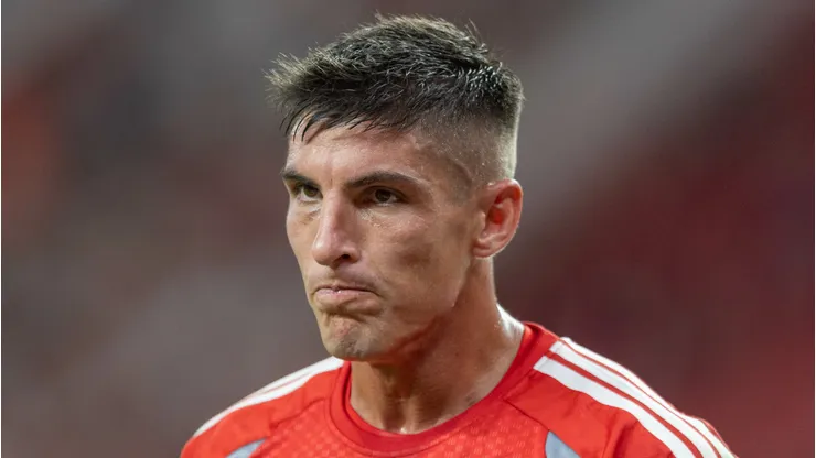 Rochet jogador do Internacional durante partida contra o Gremio no estadio Beira-Rio pelo campeonato Brasileiro A 2026. Foto: Liamara Polli/AGIF