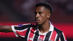 Marcos Antonio jogador do Sao Paulo durante partida contra o OHiggins no estadio Morumbi pelo campeonato Copa Sul-Americana 2026. Foto: Ettore Chiereguini/AGIF